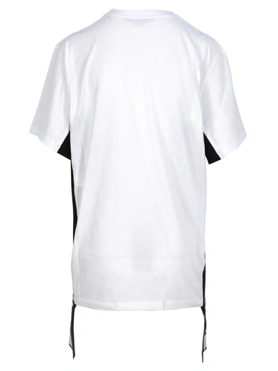 Shop Stella Mccartney Logo Stripe T-shirt In White