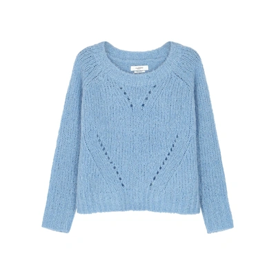 Shop Isabel Marant Étoile Shields Blue Knitted Jumper