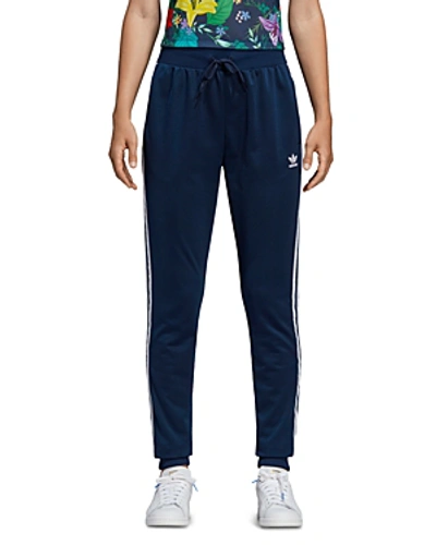 Adidas Originals Sst Floral-cuff Track Pants In Blue | ModeSens