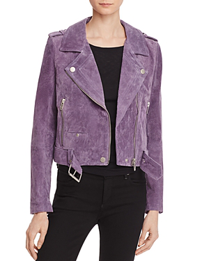 purple suede jacket womens