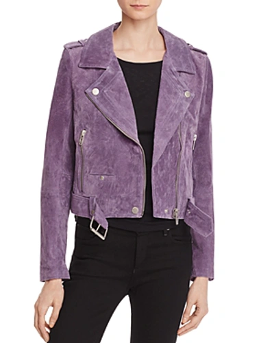 Shop Blanknyc Suede Moto Jacket In Purple Haze