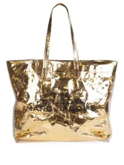 Shop Marc Jacobs The Foil Tote In Gold