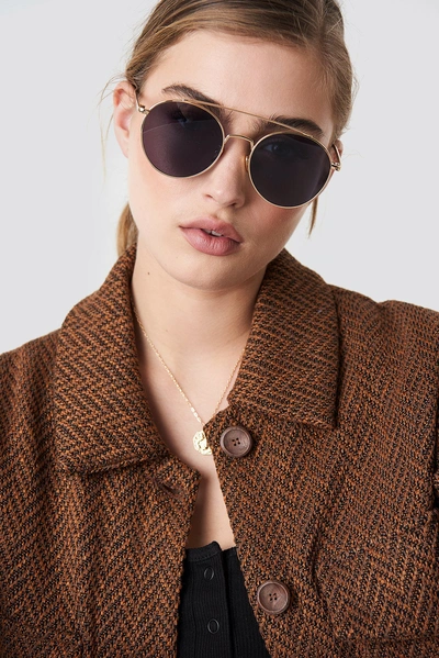 Shop Corlin Eyewear Siena Sunglasses - Black,gold
