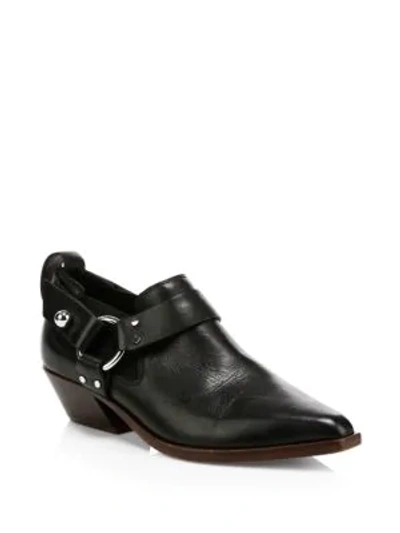 Shop Rag & Bone Westin Leather Harness Booties In Black