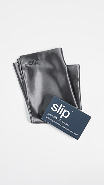 Slip Silk Pure Silk Queen Pillowcase In Charcoal Modesens