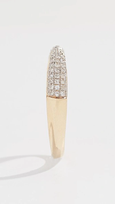 Shop Adina Reyter 14k Pavé Claw Ring In Yellow Gold