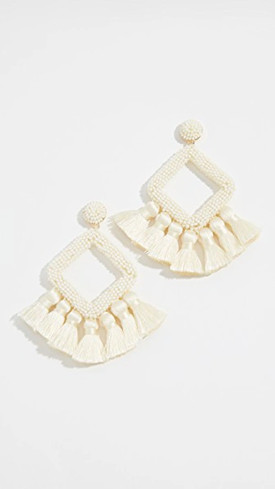 Shop Baublebar Laniyah Fringe Drop Earrings In Ivory