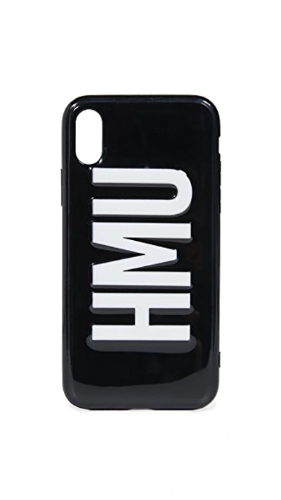 Shop Off My Case Hmu Iphone Case In Black/white