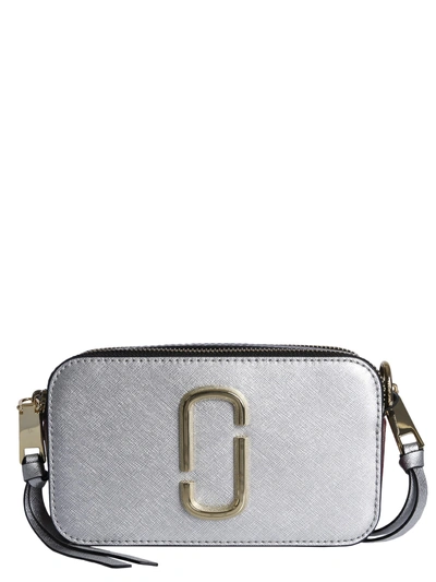 Shop Marc Jacobs Small Snapshot Camera Bag In Argento