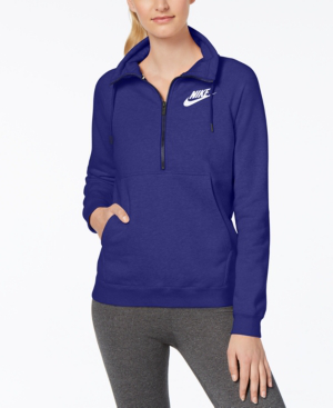 nike sportswear rally half zip