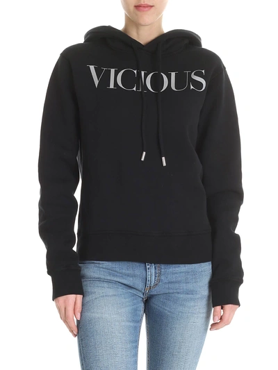 Shop Dsquared2 Vicious Print Hoodie In Nero