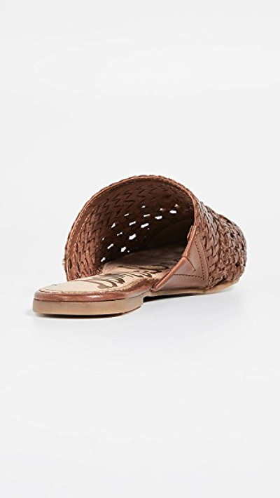 Shop Sam Edelman Natalya Mules In Brown Leather