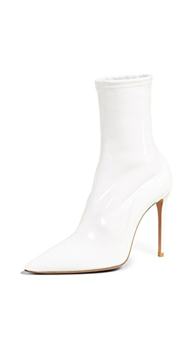 Shop Aquazzura Zen 105 Booties In White