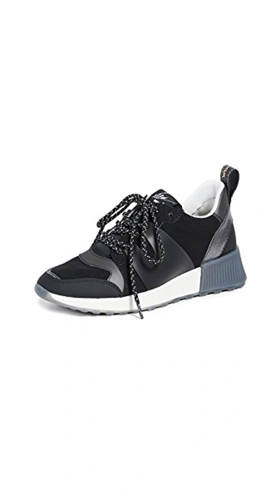 Sam Edelman Darsie Trainers In Pewter black ModeSens