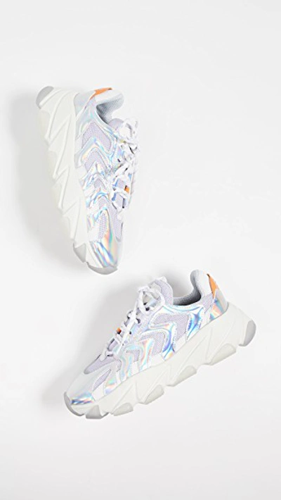 Shop Ash Extreme Trainers In Silver/lavender/white