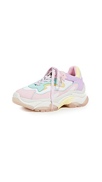 Ash Addict Colorblock Chunky Sneakers In Baby Rose/mint/white/chick |  ModeSens