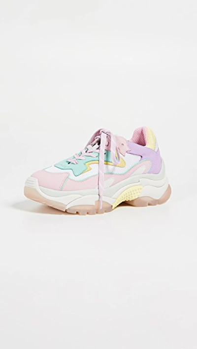 Shop Ash Addict Bis Trainers In Baby Rose/mint/white/chick