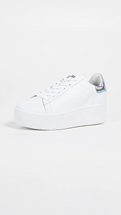 Ash Women's Cult Low-top Platform Sneakers White/ Rainbow |