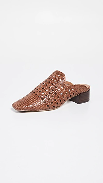 Shop Miista Ida Block Heel Mules In Brown