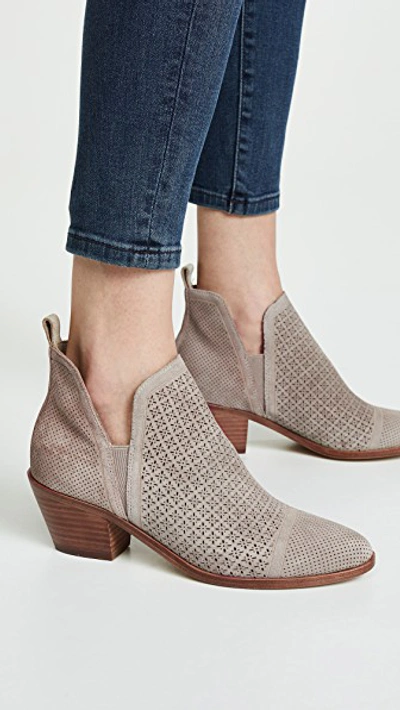Shop Sigerson Morrison Belle Suede Booties In Aredesia