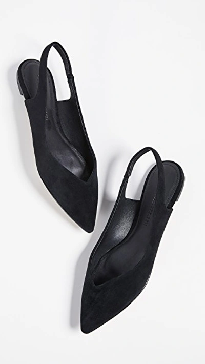 Shop Sigerson Morrison Sunshine Slingbacks In Black