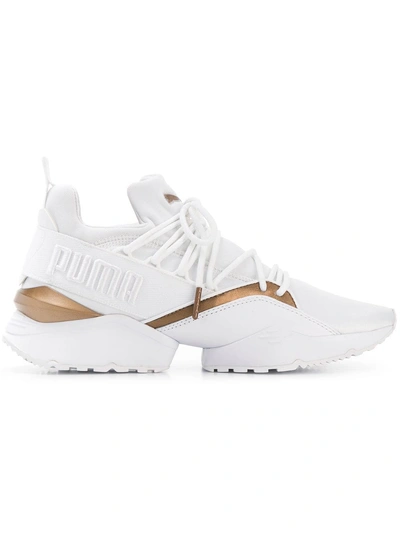 Puma Muse Maia Luxe Sneakers In White | ModeSens