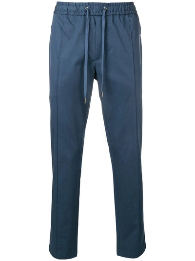Shop Dolce & Gabbana Elasticated Waist Trousers - Blue