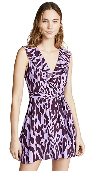 Parker Sahara Dress In Lavender Tiger ModeSens