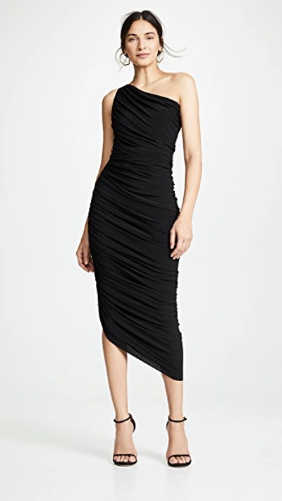 Shop Norma Kamali Diana Gown Black