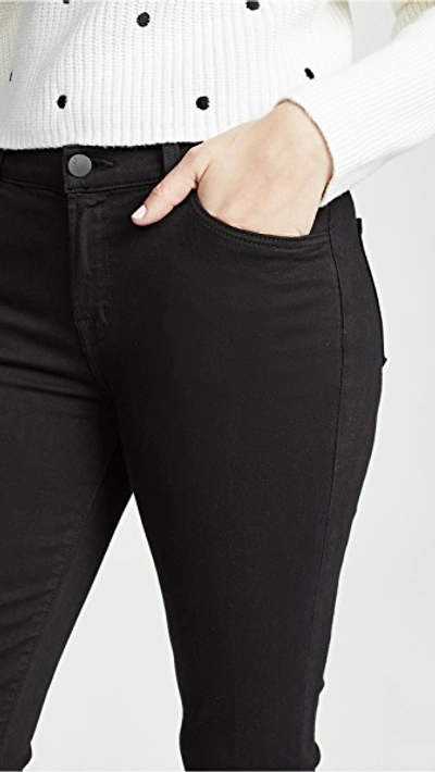 Shop J Brand Selena Crop Boot Cut Jeans In Black Bastille