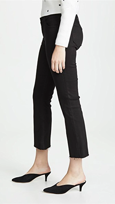 Shop J Brand Selena Crop Boot Cut Jeans In Black Bastille