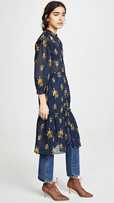 Shop M.i.h. Jeans Lyra Dress In Spriggy Floral Dark