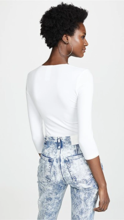 Wolford Tokio String Long Sleeve Body In White