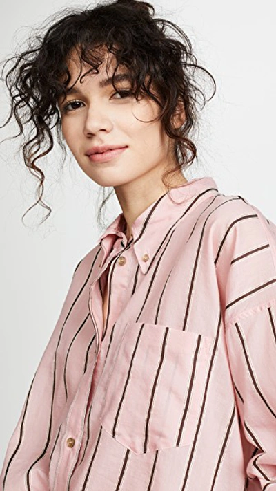 Shop Isabel Marant Étoile Ycao Button Down Shirt In Light Pink