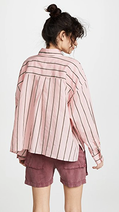 Shop Isabel Marant Étoile Ycao Button Down Shirt In Light Pink