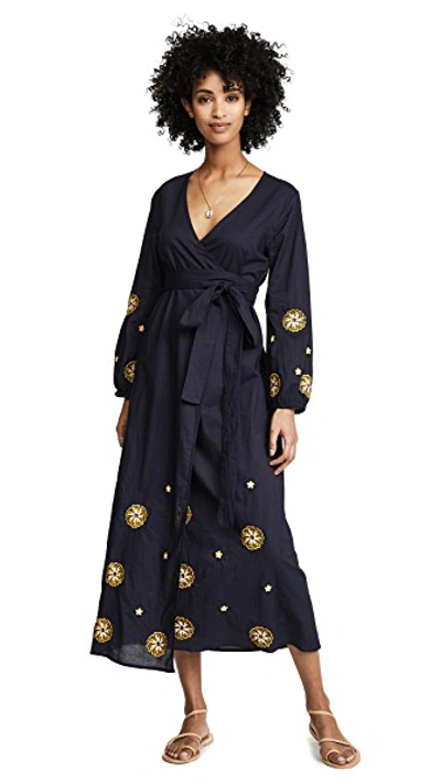 Shop Misa Ophelia Dress In Midnight Fleur