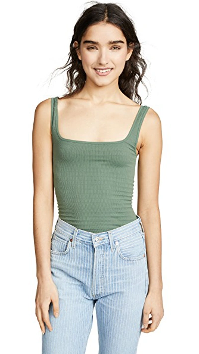Shop Free People Square One Seamless Cami In Moss