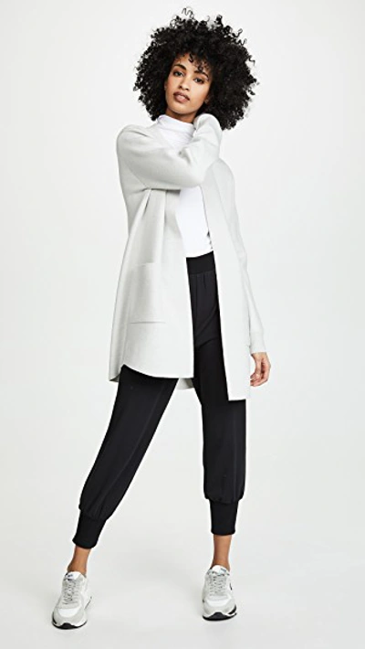 Shop Cupcakes And Cashmere Westlake Sweater Jacket In Heather Ash