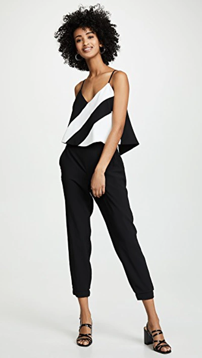 Shop Parker Frida Combo Jumpsuit In Black/pearl