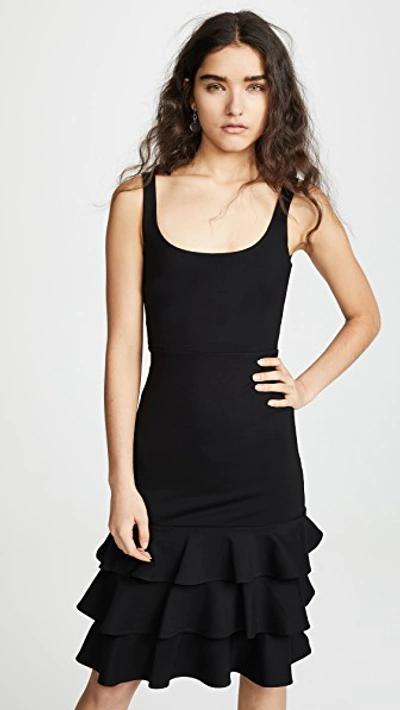 Shop Amanda Uprichard Eloise Dress In Black