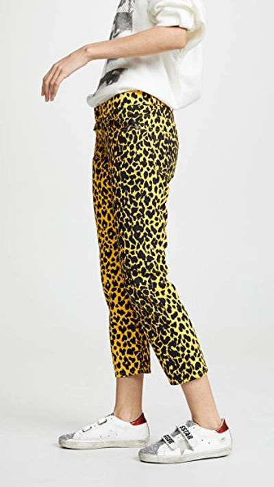 Shop R13 The Joey Jeans In Yellow Leopard