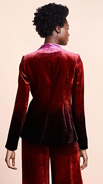 Shop Cushnie Fitted Blazer In Dusk Ombre