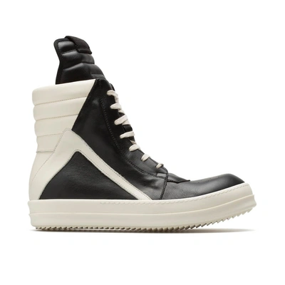 Shop Rick Owens Geobasket Sneakers In Black
