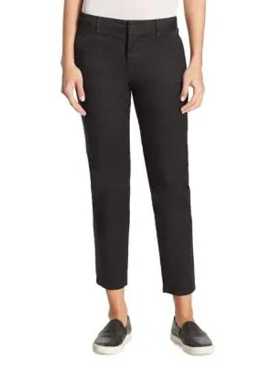 Shop Vince Chino Straight-leg Pants In Licorice