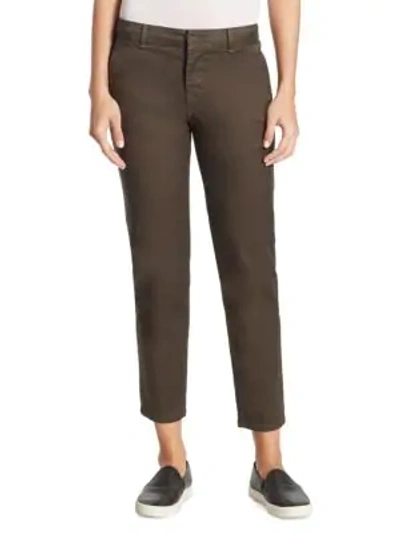 Shop Vince Chino Straight-leg Pants In Surplus Green