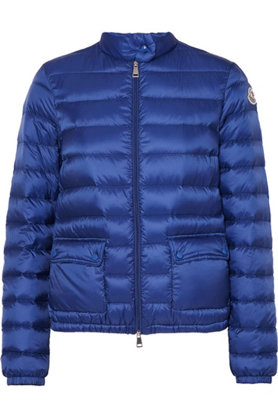 Shop Moncler Quilted Shell Down Jacket In Blue