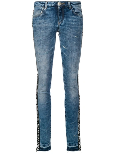 Shop Philipp Plein Skinny Jeans In Blue