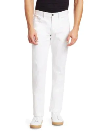 Shop Saks Fifth Avenue Collection Five-pocket Pants In White