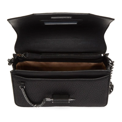 Shop Mackage Black Cortney Shoulder Bag In Black/gunme