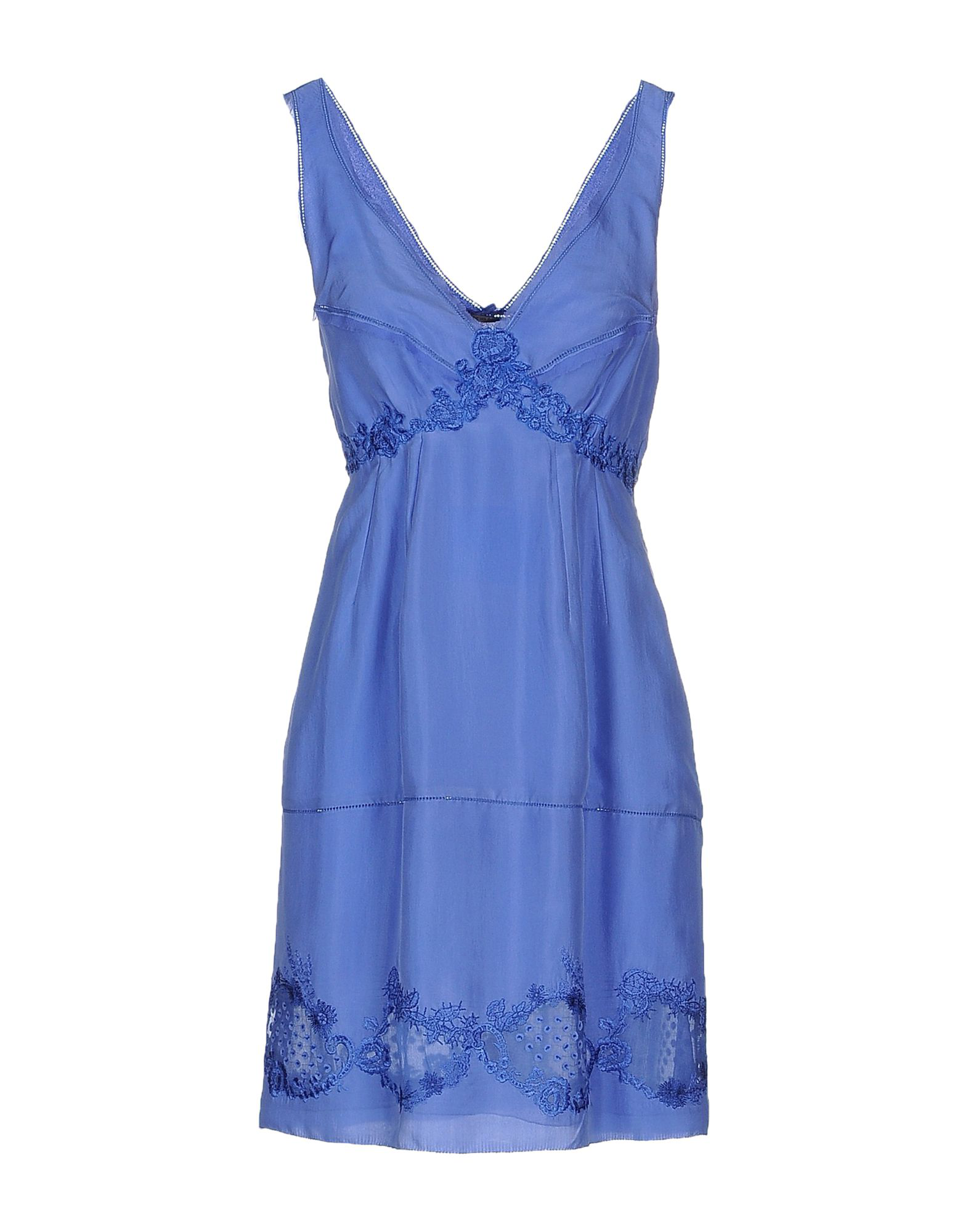 Ermanno Scervino Short Dress In Pastel Blue | ModeSens